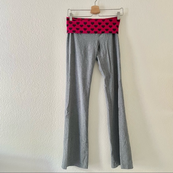 PINK Victoria's Secret Pants - Victoria's Secret PINK Fold over flare leggings Yoga Pants Size Small